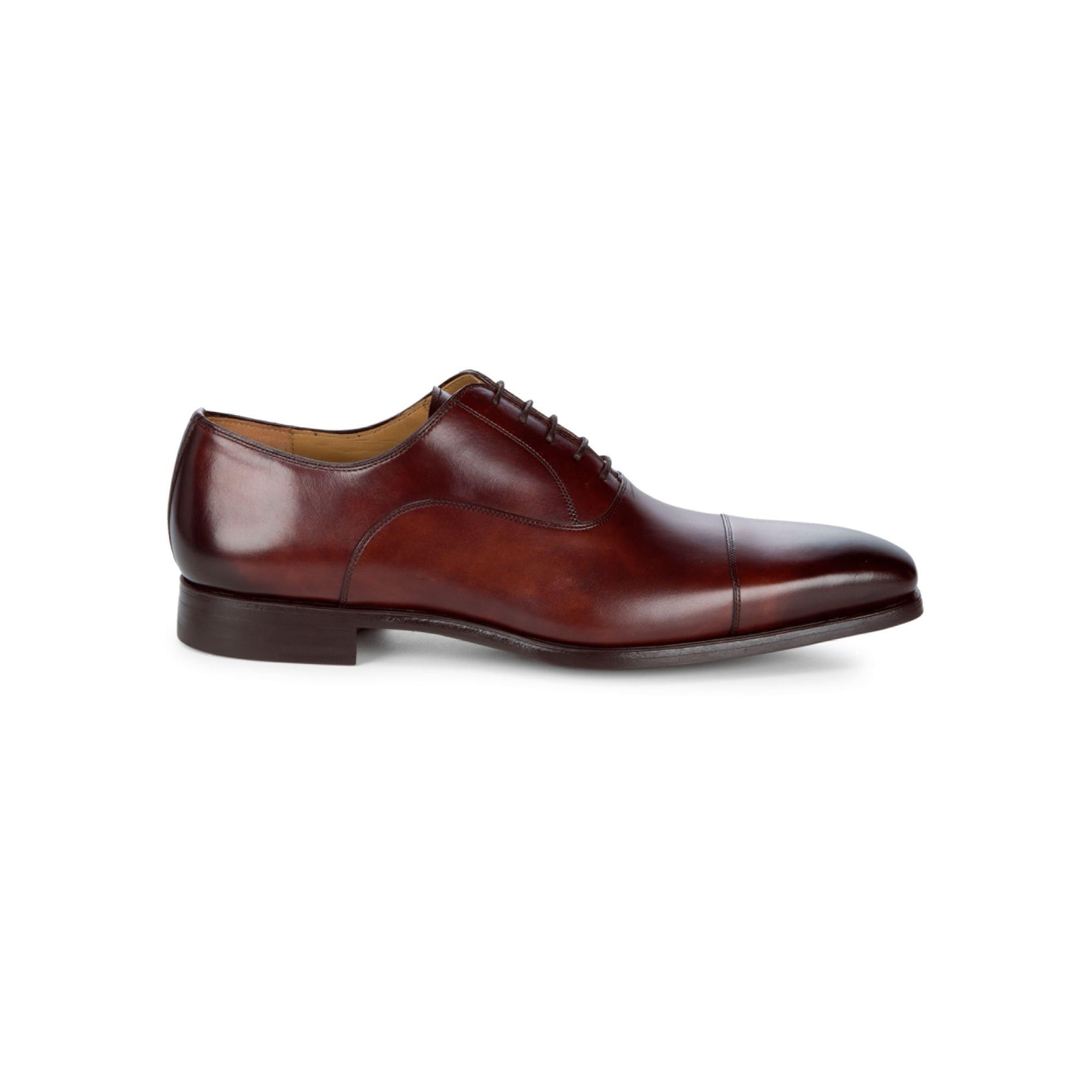 Magnanni Almond Toe Leather Oxfords in 