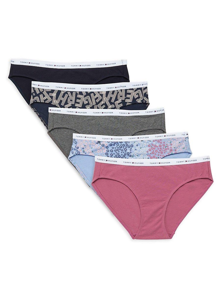 Tommy Hilfiger 5-pack Logo Band Bikini Panties | Lyst