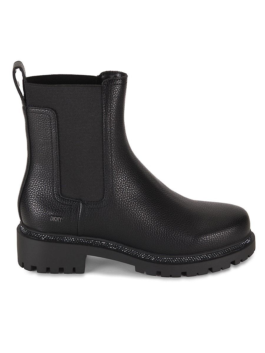 Dkny black booties hotsell
