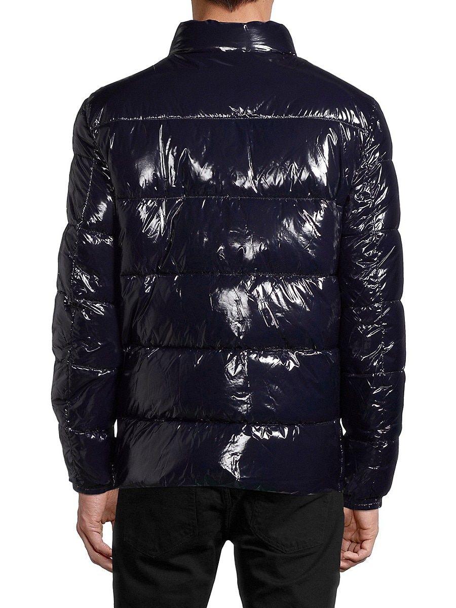 Calvin Klein Sheen Water-resistant Down Puffer Jacket in Gray for Men | Lyst