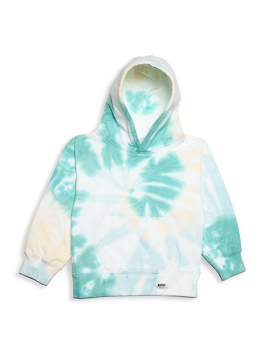 Worthy Threads Little Kid s Kid s Tie Dye Hoodie in Blue Lyst