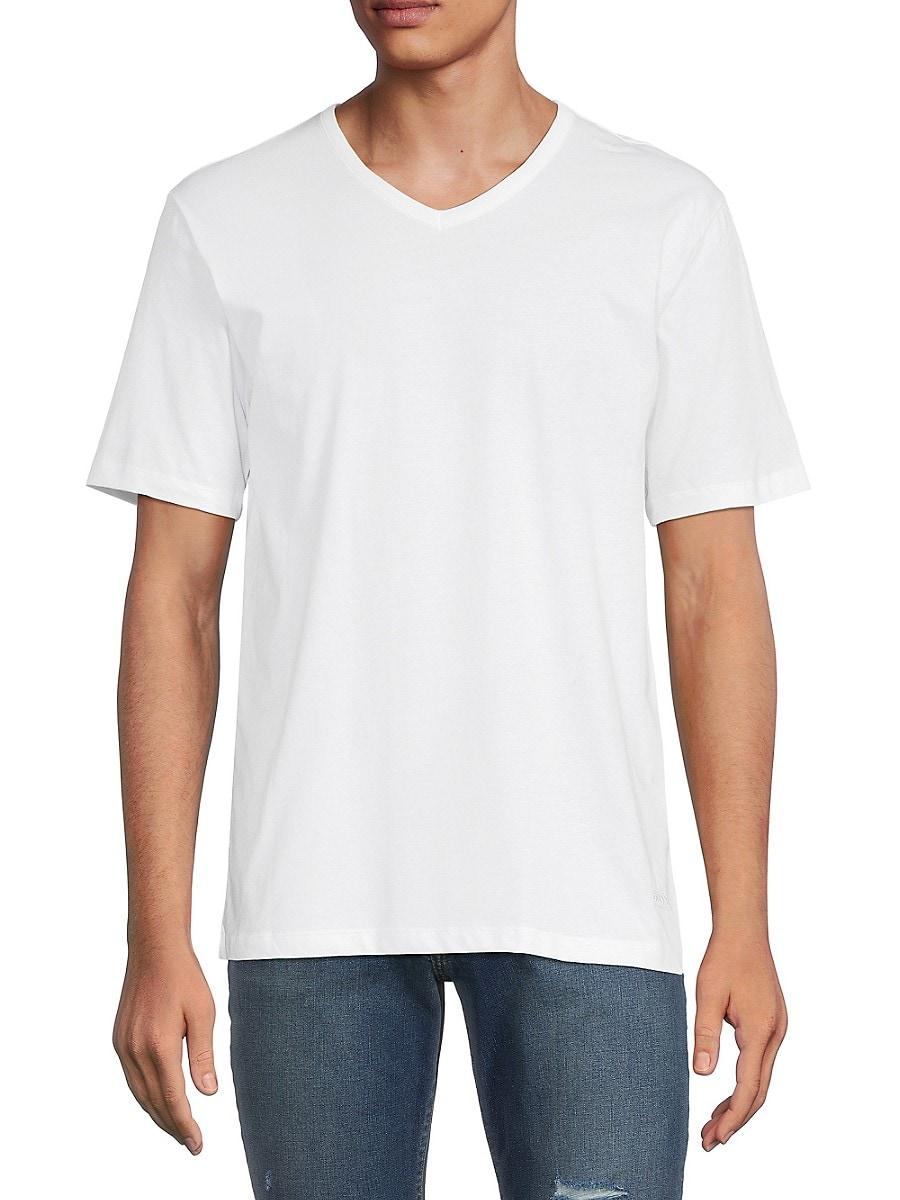 Hugo boss t shirt 2024 v neck tee 3 pack