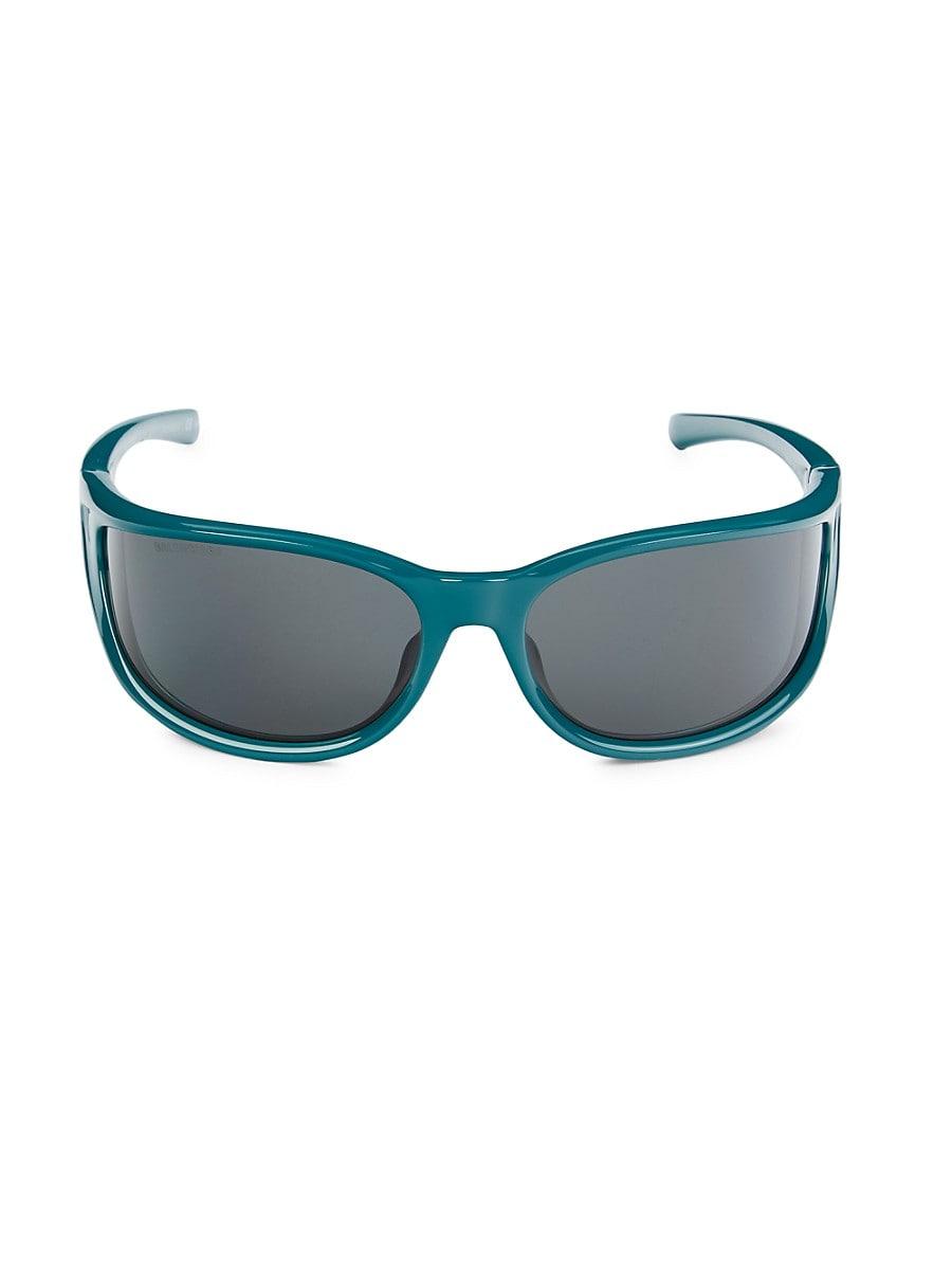 Balenciaga 72mm Biker Sunglasses in Blue | Lyst