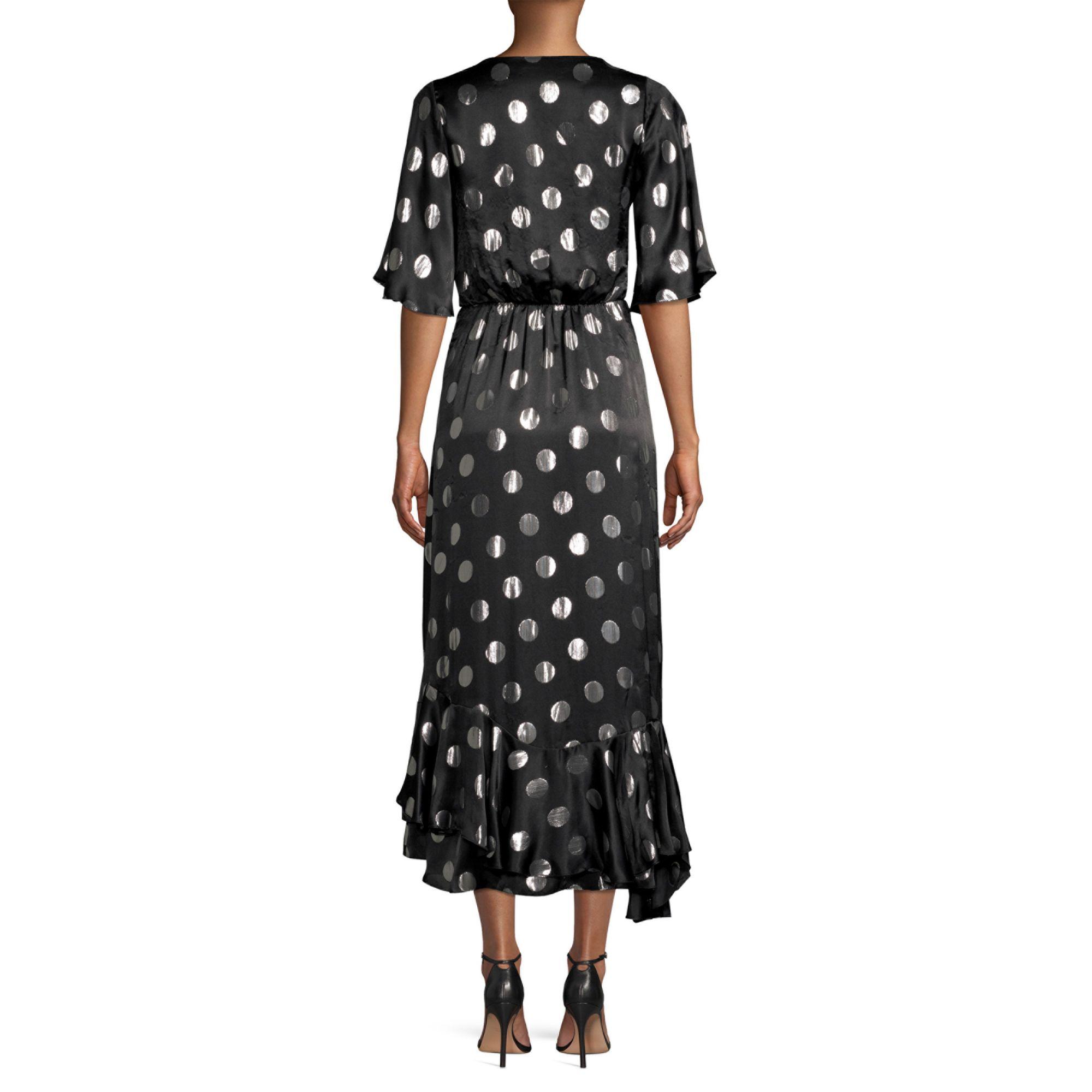 sareth dot wrap dress