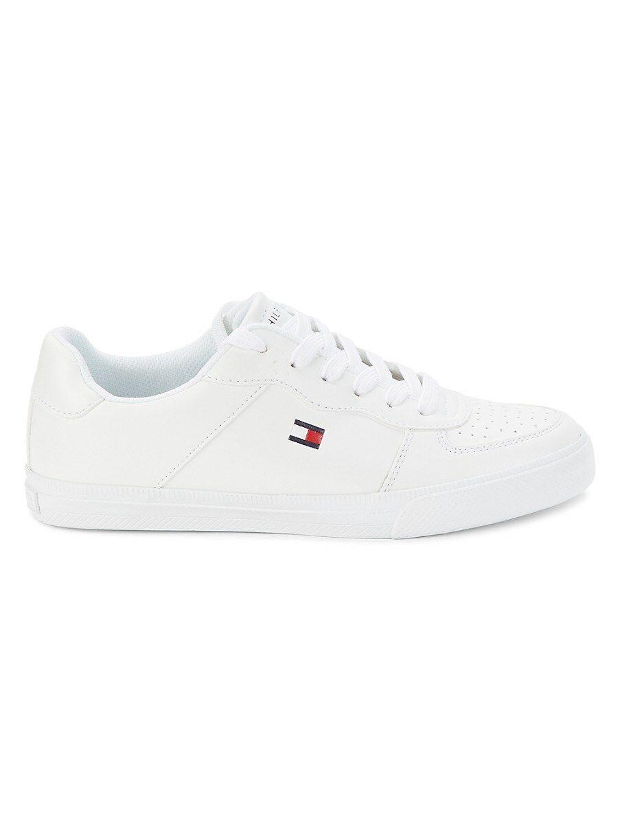 Tommy Hilfiger Lelini Low Top Court Sneakers in White | Lyst