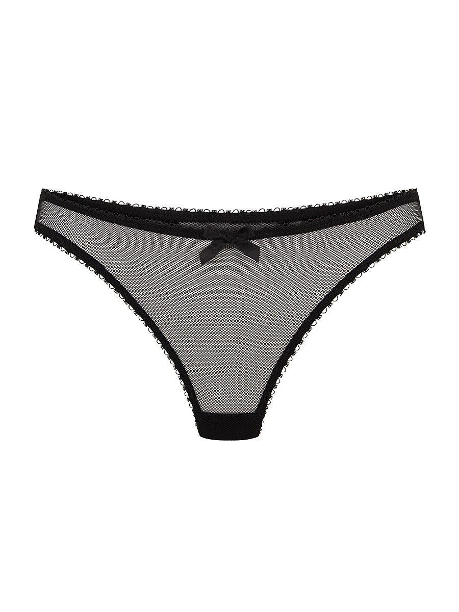 Agent Provocateur Yara Mesh Thong in Gray | Lyst