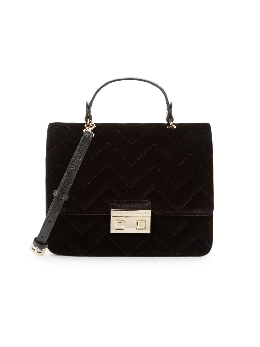 black velvet handbag