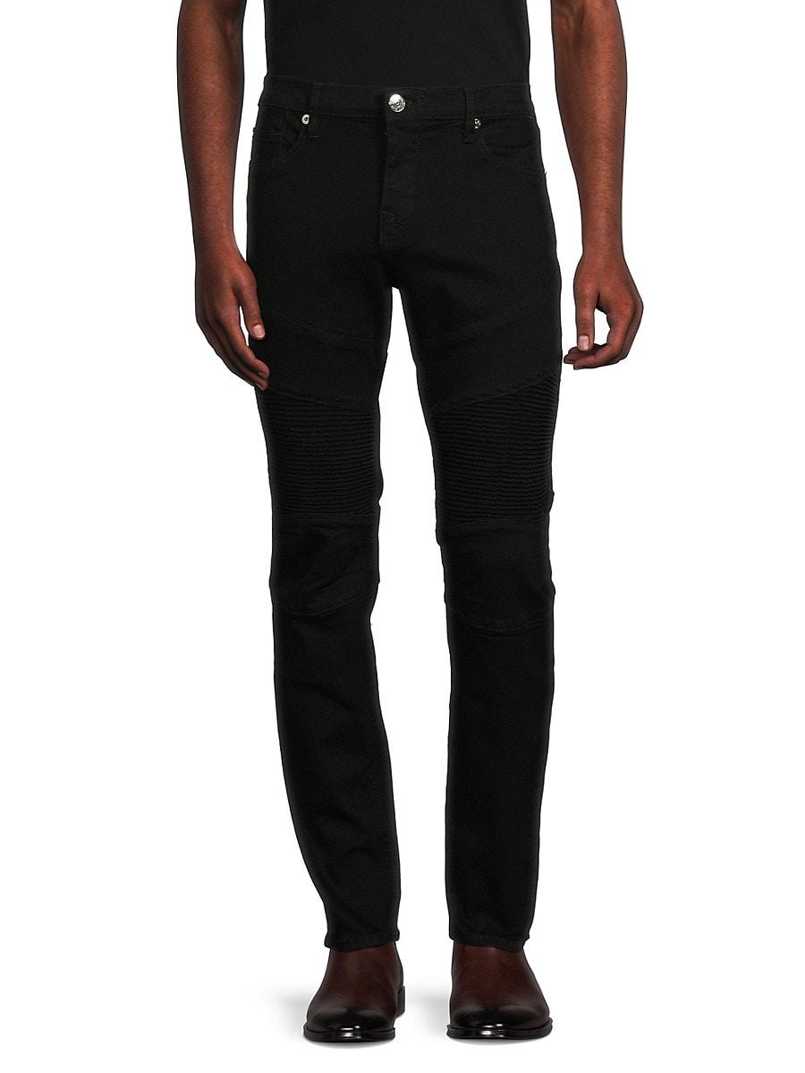 True Religion Rocco Moto High Rise Relaxed Skinny Jeans in Black for Men |  Lyst UK