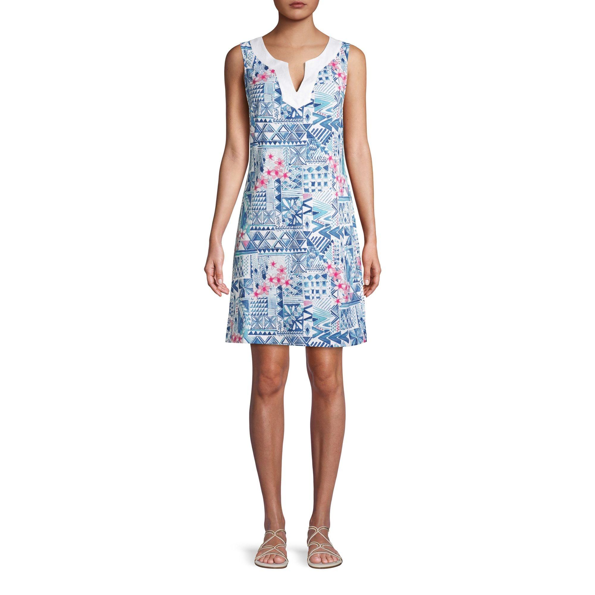 tommy bahama cotton clip embroidered tier dress