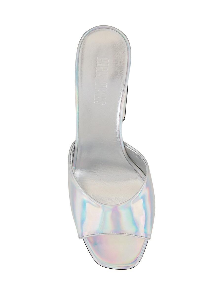 Iridescent mules shop