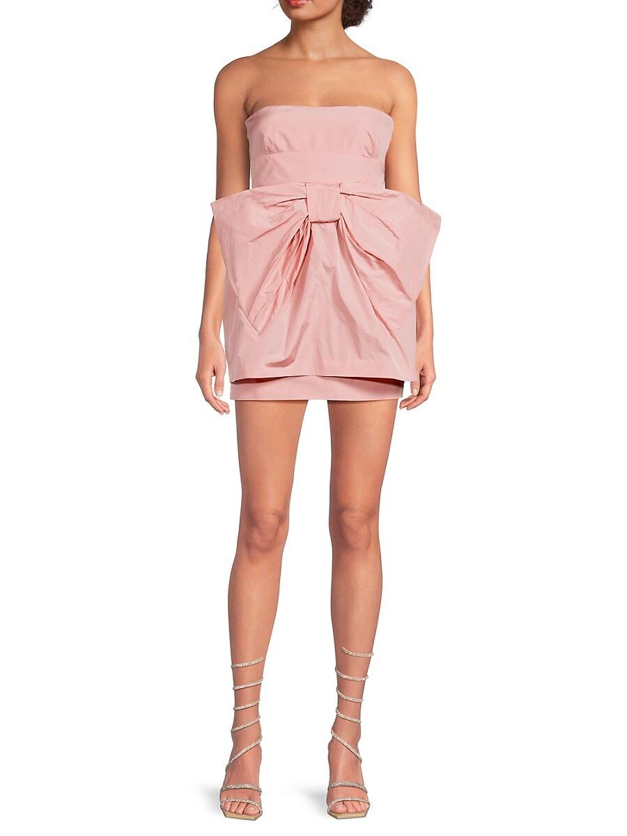 RED Valentino Off-The-Shoulder Minidress in Pink | Lyst