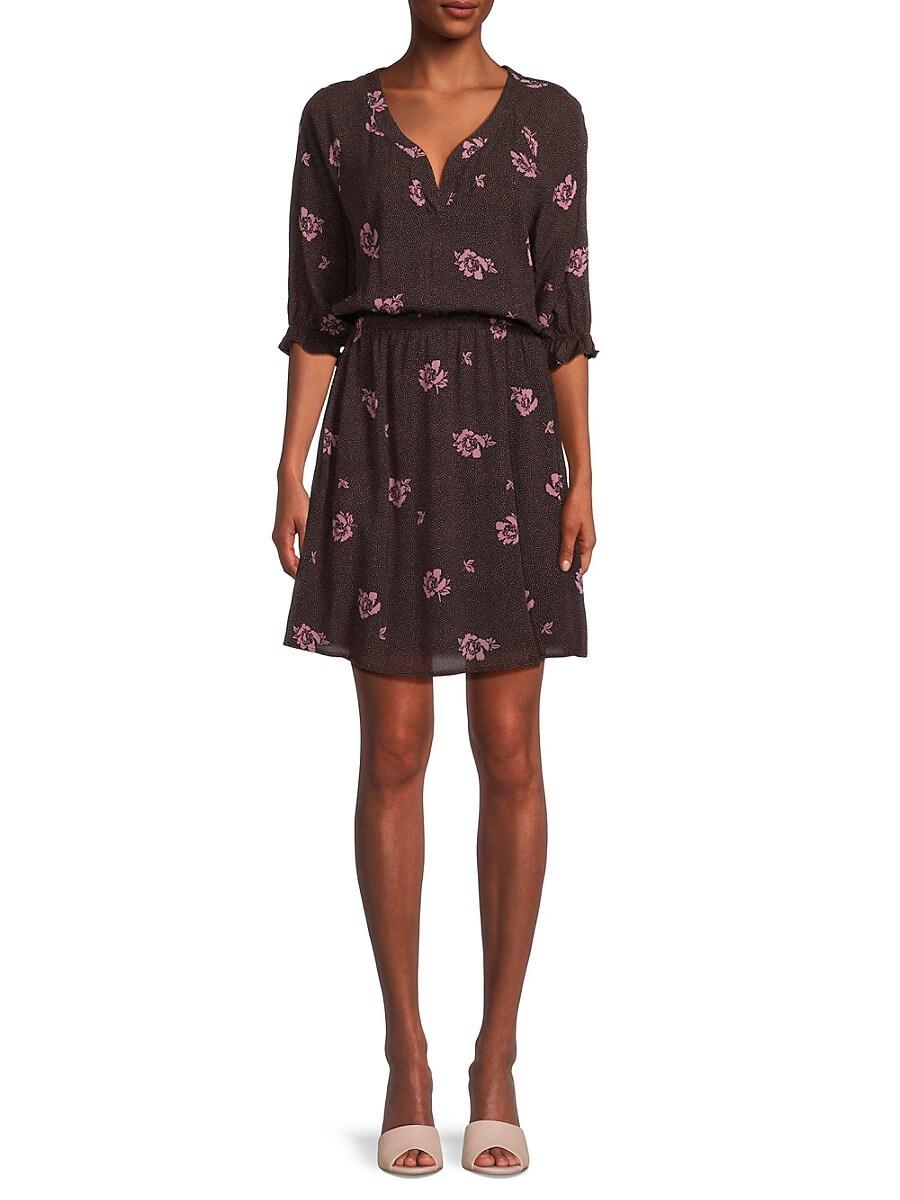 Bobeau printed hot sale wrap maxi dress