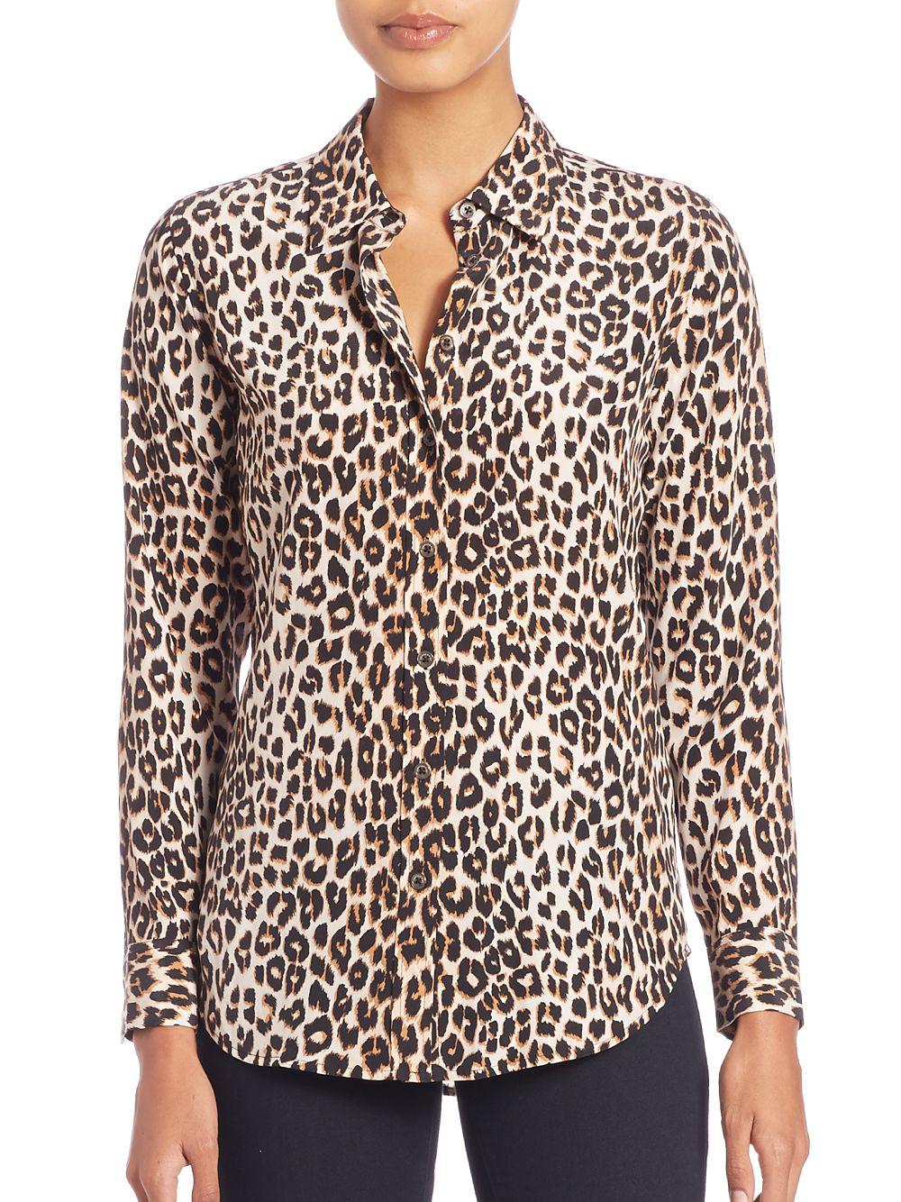 Equipment Kate Moss For Leopard-print Silk Blouse | Lyst