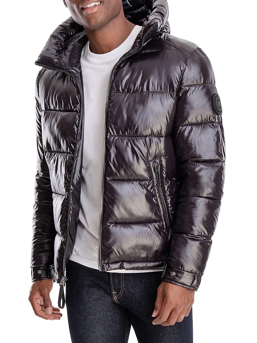Michael Kors Maubeuge Midweight Hooded Puffer Jacket in Black for Men |  Lyst UK