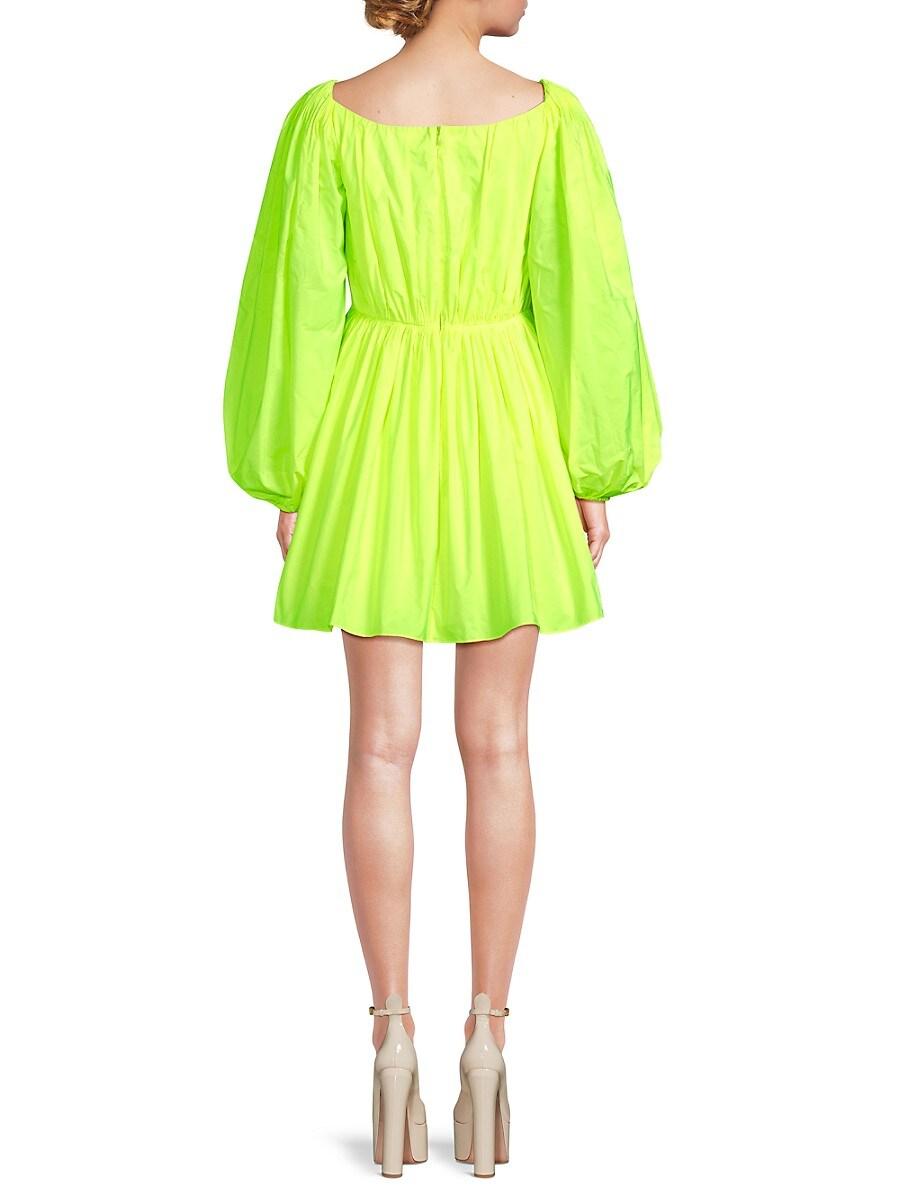 ワンピース VALENTINO ACETATE MINI DRESS Valentino Garavani Sequined Crystal Short-Sleeve Mini Shift