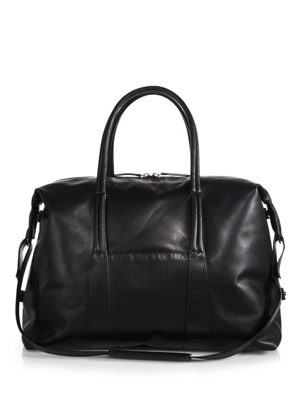 Maison Margiela Sailor Leather Weekend Bag in Brown for Men | Lyst