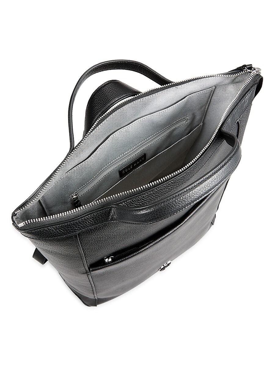 cole haan leather backpack mens Men's Carson, Black/Black, Unit: Clothing, Shoes & Jewelry 1 handle drop. COLE HAAN Black Brown Leather
