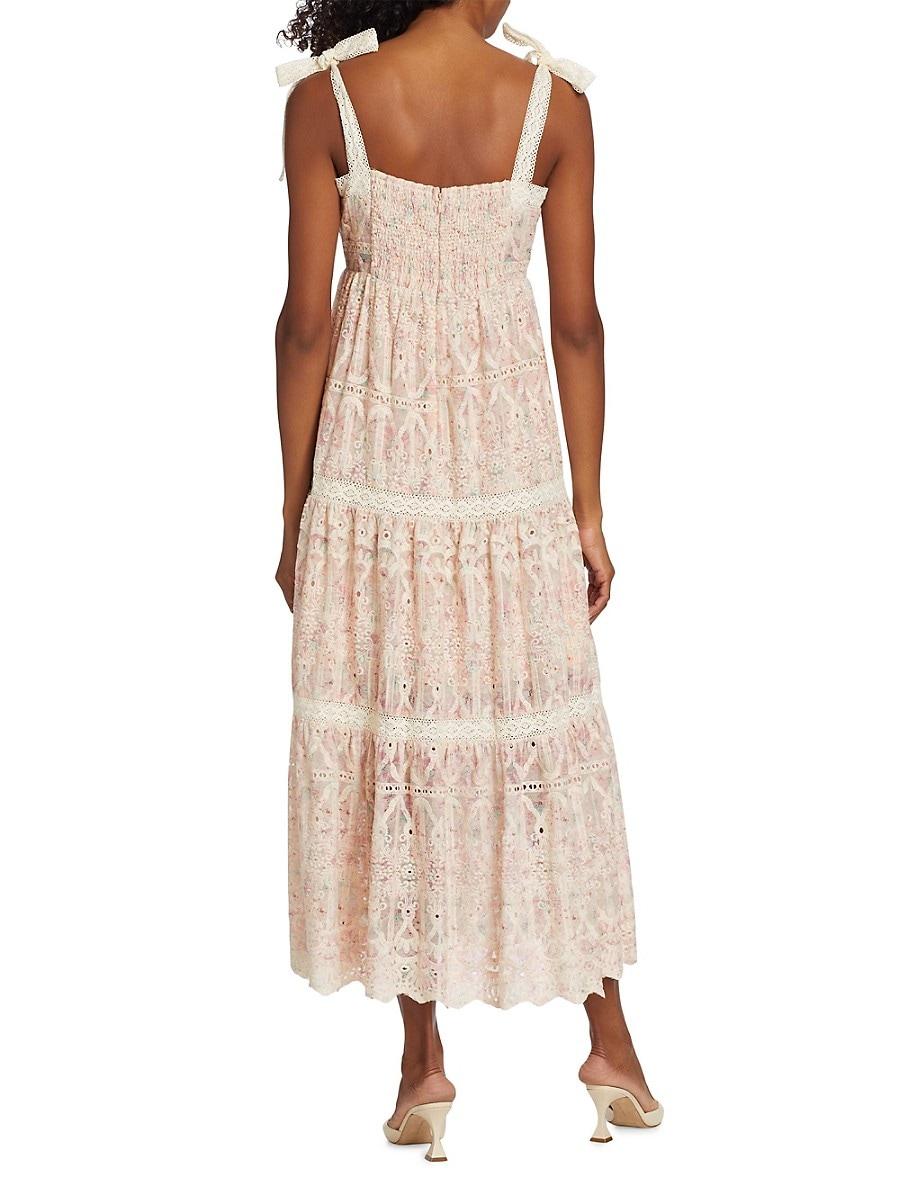 En Saison Eyelet Lace Ruffled on sale Casual Dress