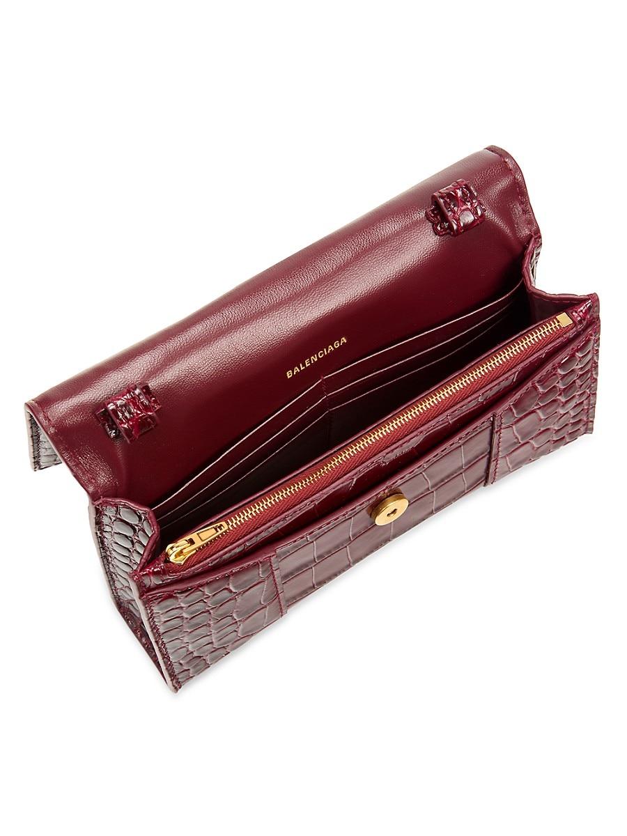 Balenciaga red wallet store