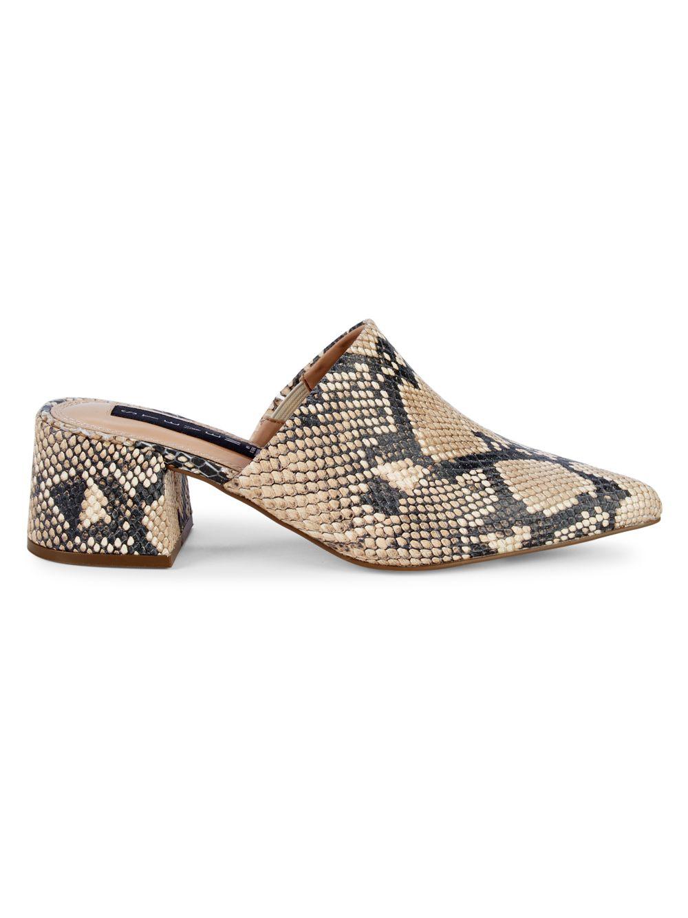 steve madden snakeskin mules