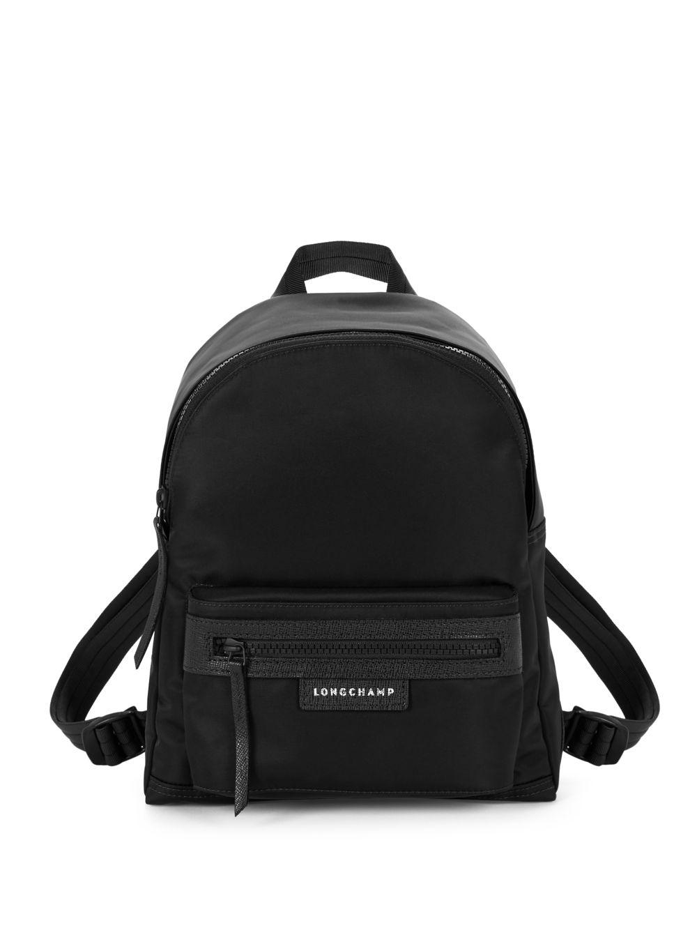 Longchamp Leather Small Le Pliage Neo Backpack in Black - Lyst