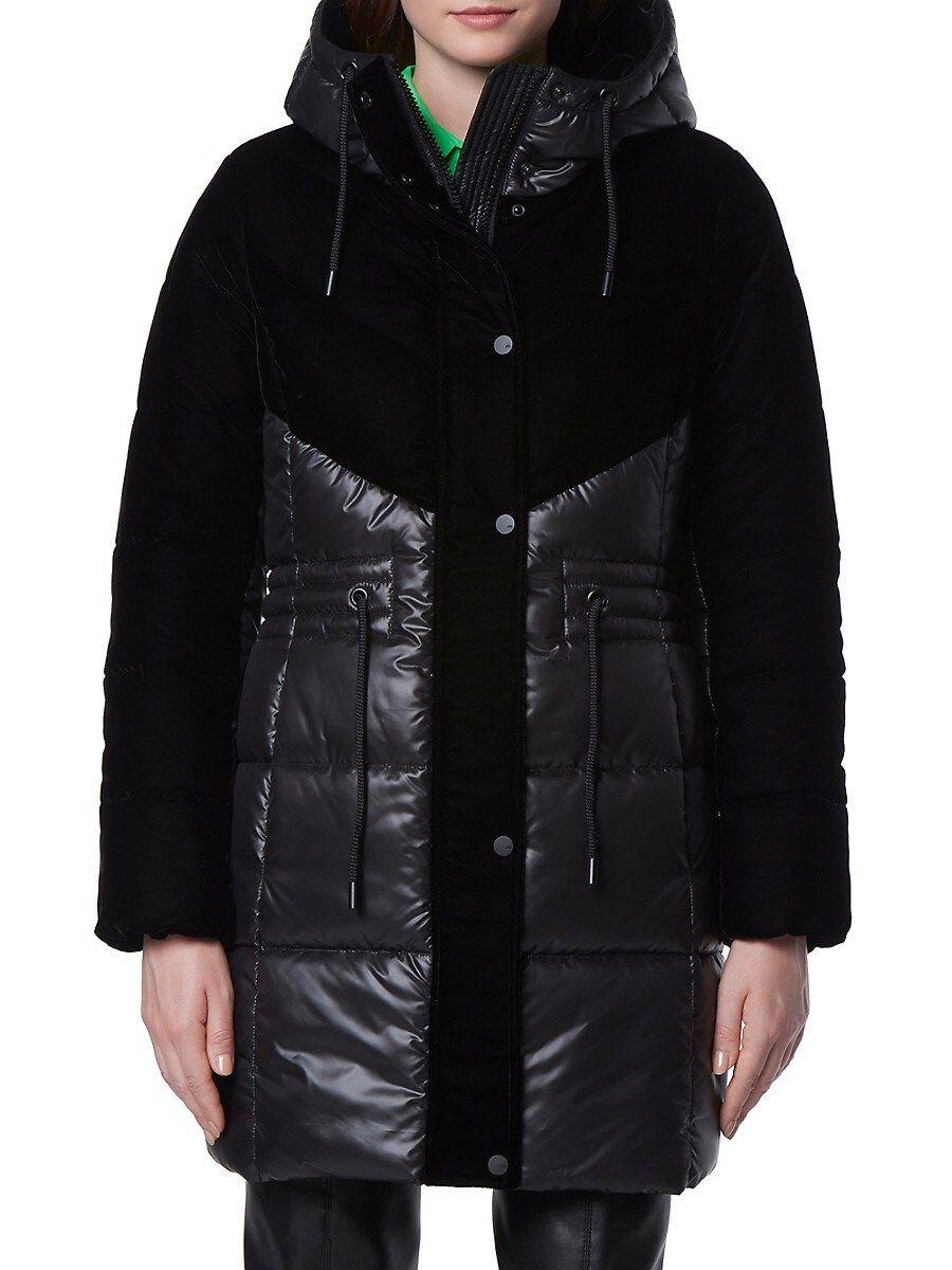 andrew marc vara velvet coat