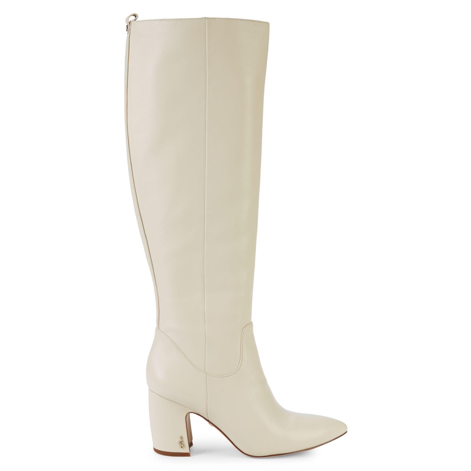 Sam Edelman Leather Boots in White | Lyst