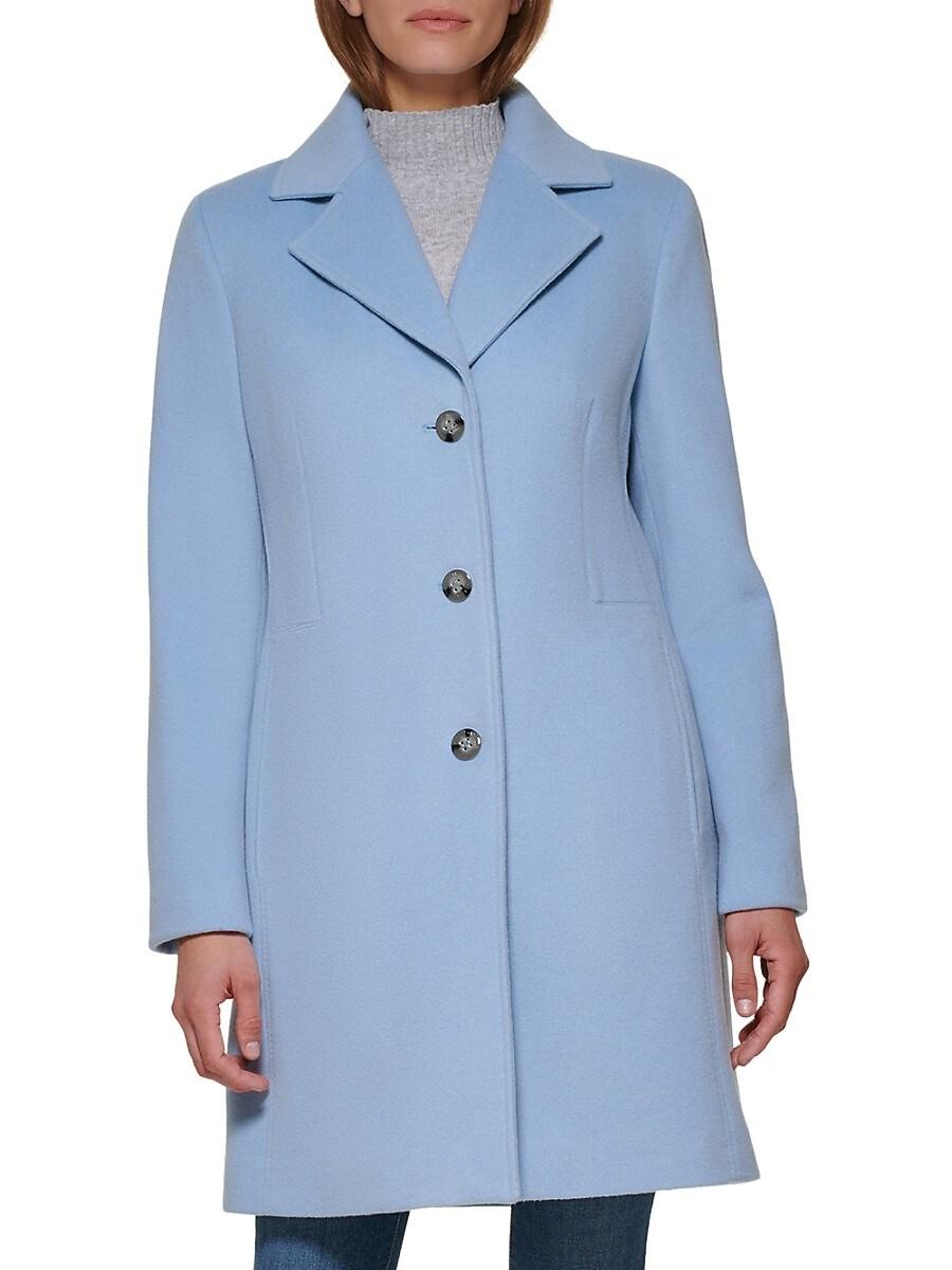 Wool Blend Calvin Klein Womens Long Coat Long Wool Twill Blend