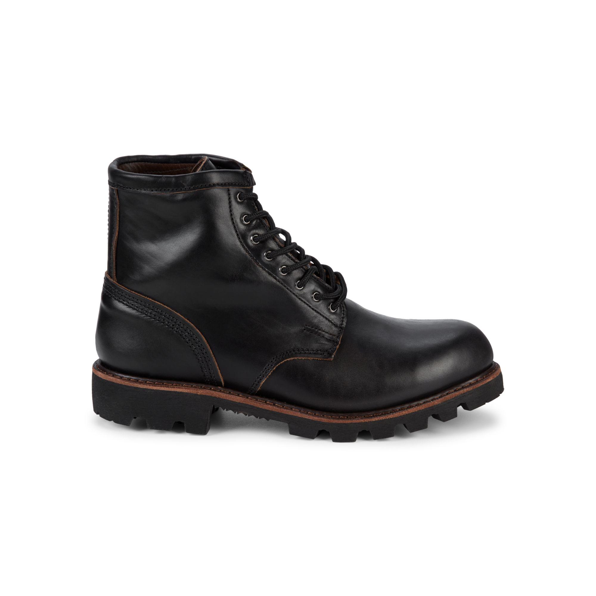 American Leather Combat Boots in Black for Men | Lyst