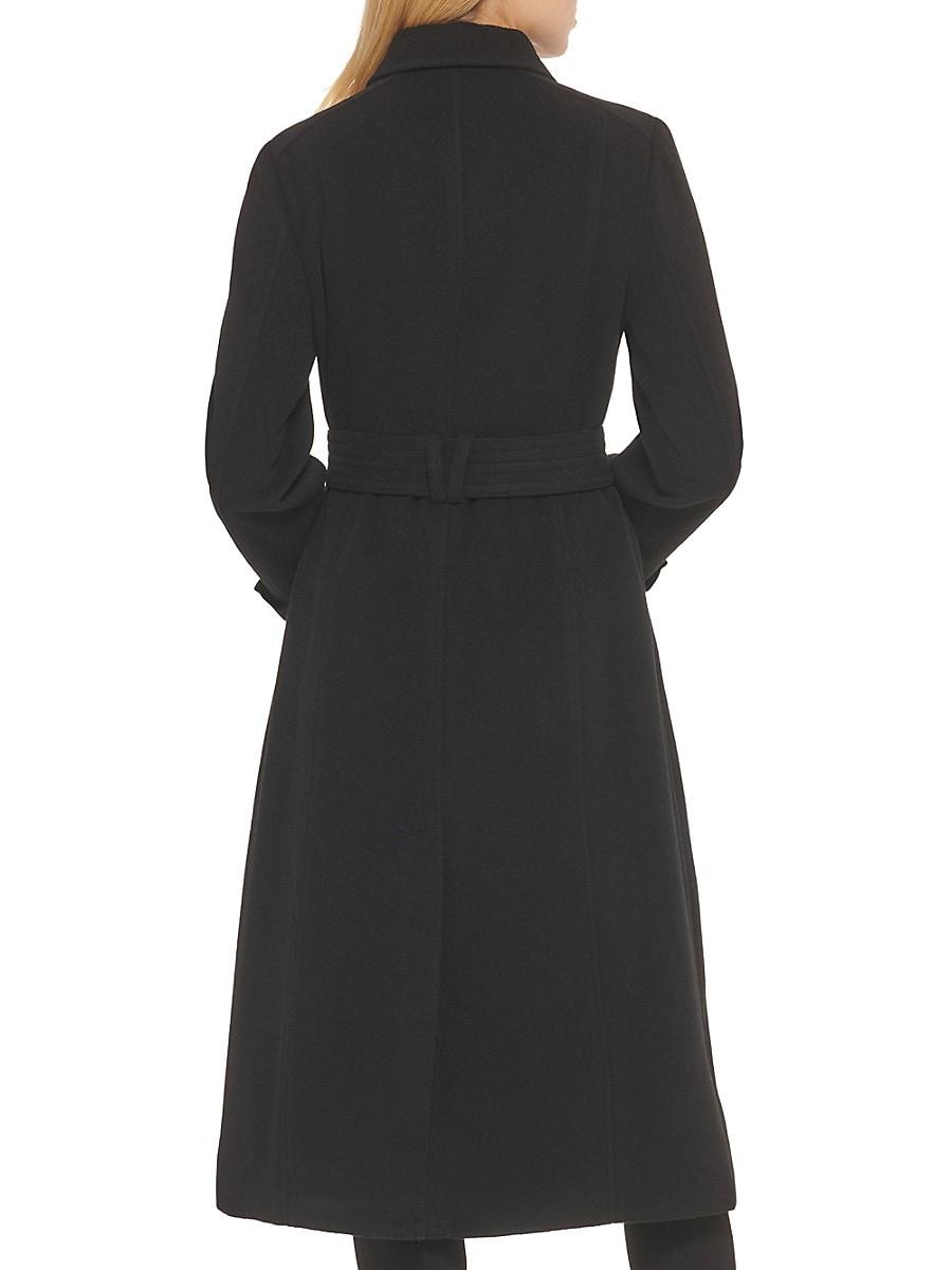 Slick wool blend wrap coat cole shop haan signature