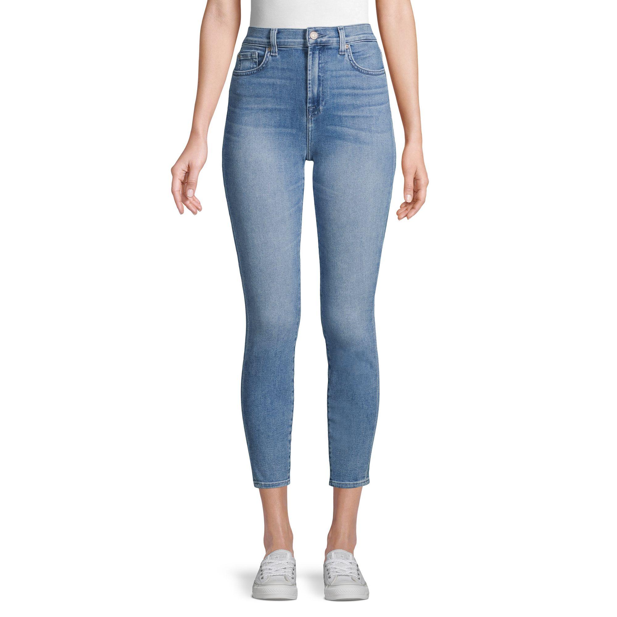 7 For All Mankind Denim Gwenevere High-rise Skinny Ankle Jeans in Blue ...