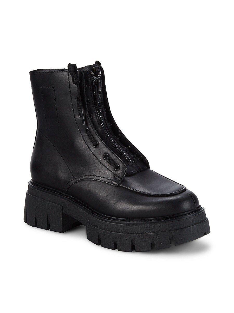 Ash Lynne Leather Booties in Black | Lyst