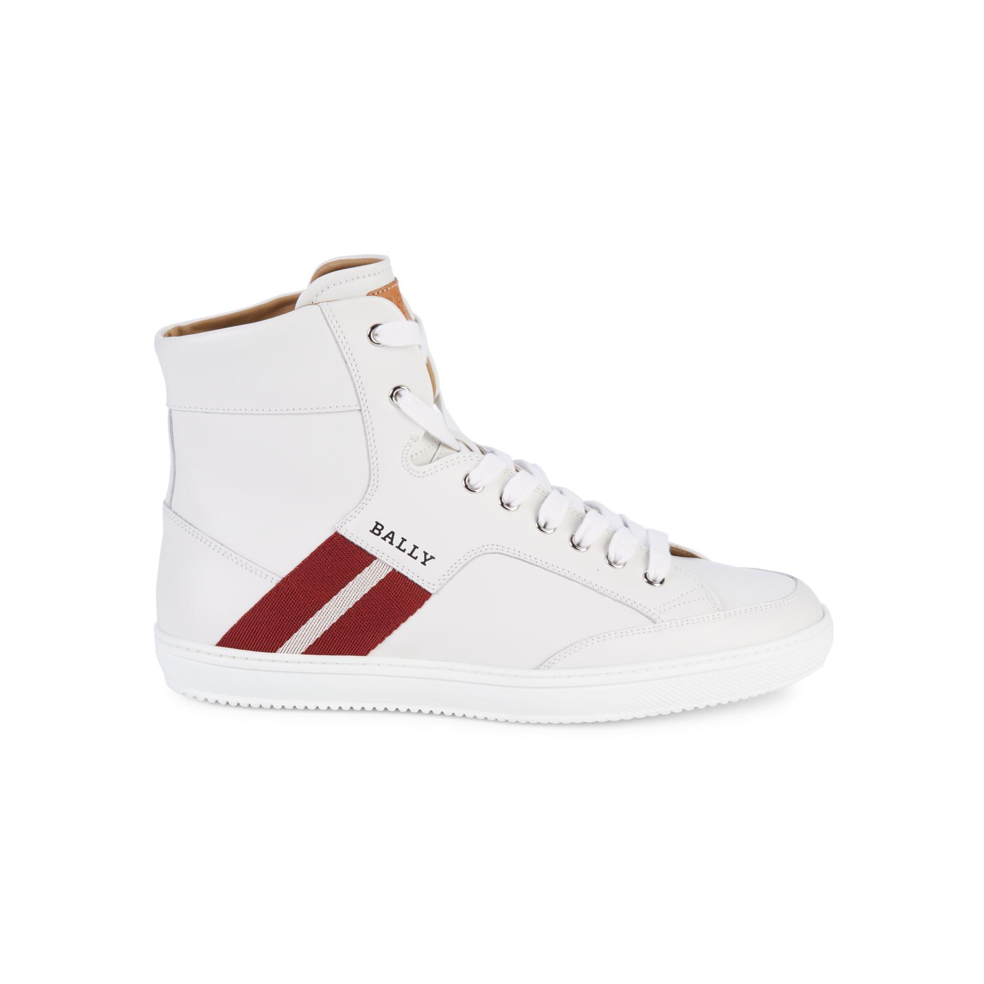 bally men's high top sneakers