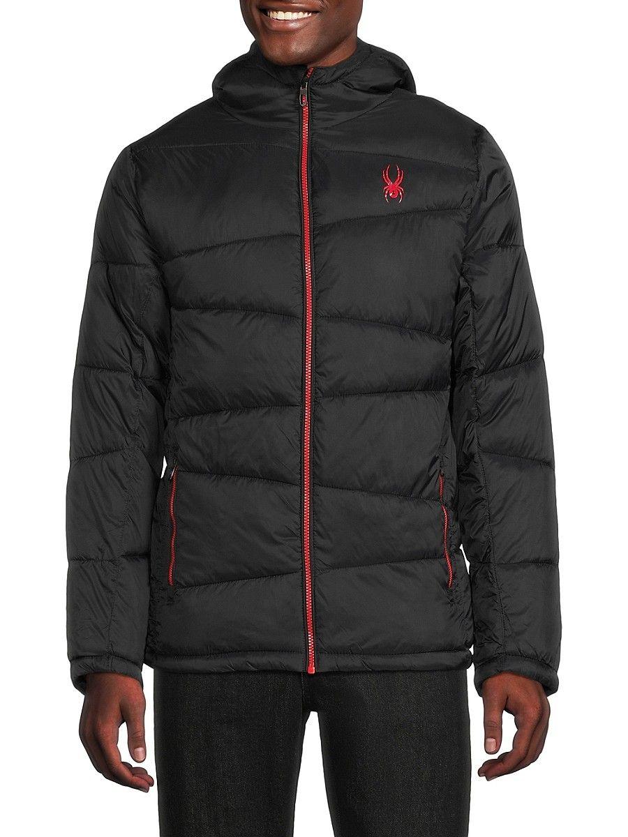 Spyder Nexus Logo Puffer Jacket in Black for Men Lyst