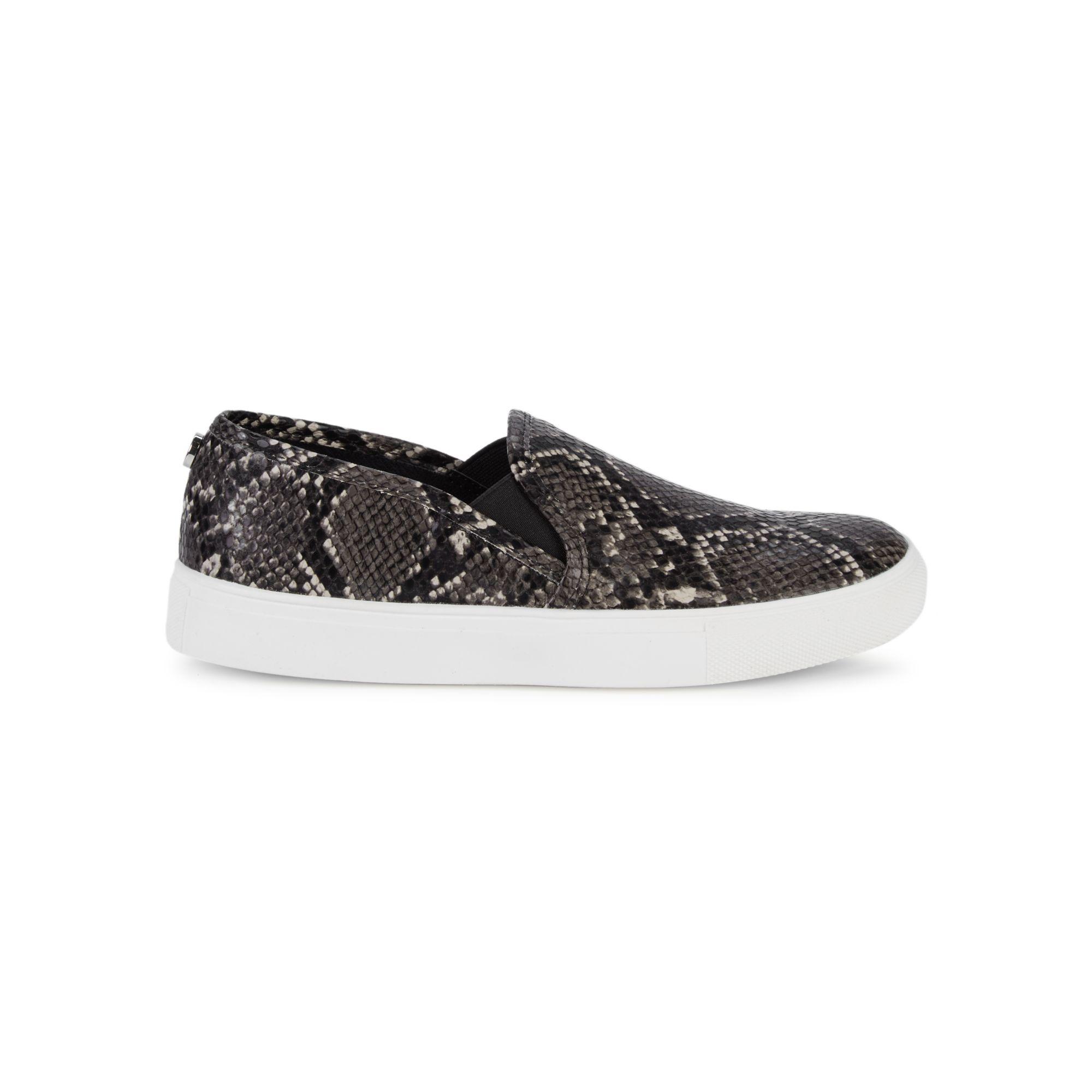 steve madden snakeskin slip ons