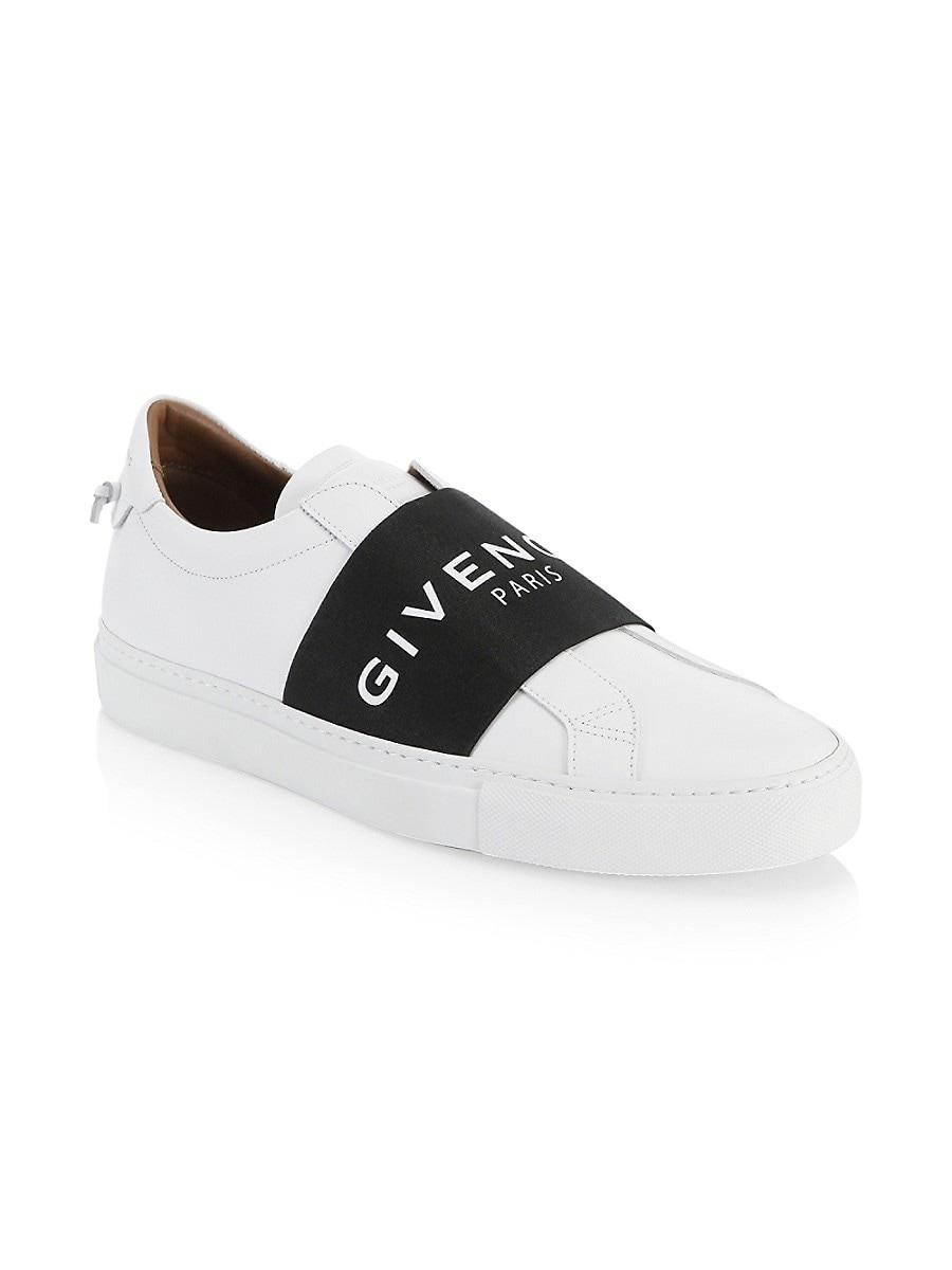 Givenchy Urban Logo Elastic Leather Sneakers in Black for Men | Lyst Canada