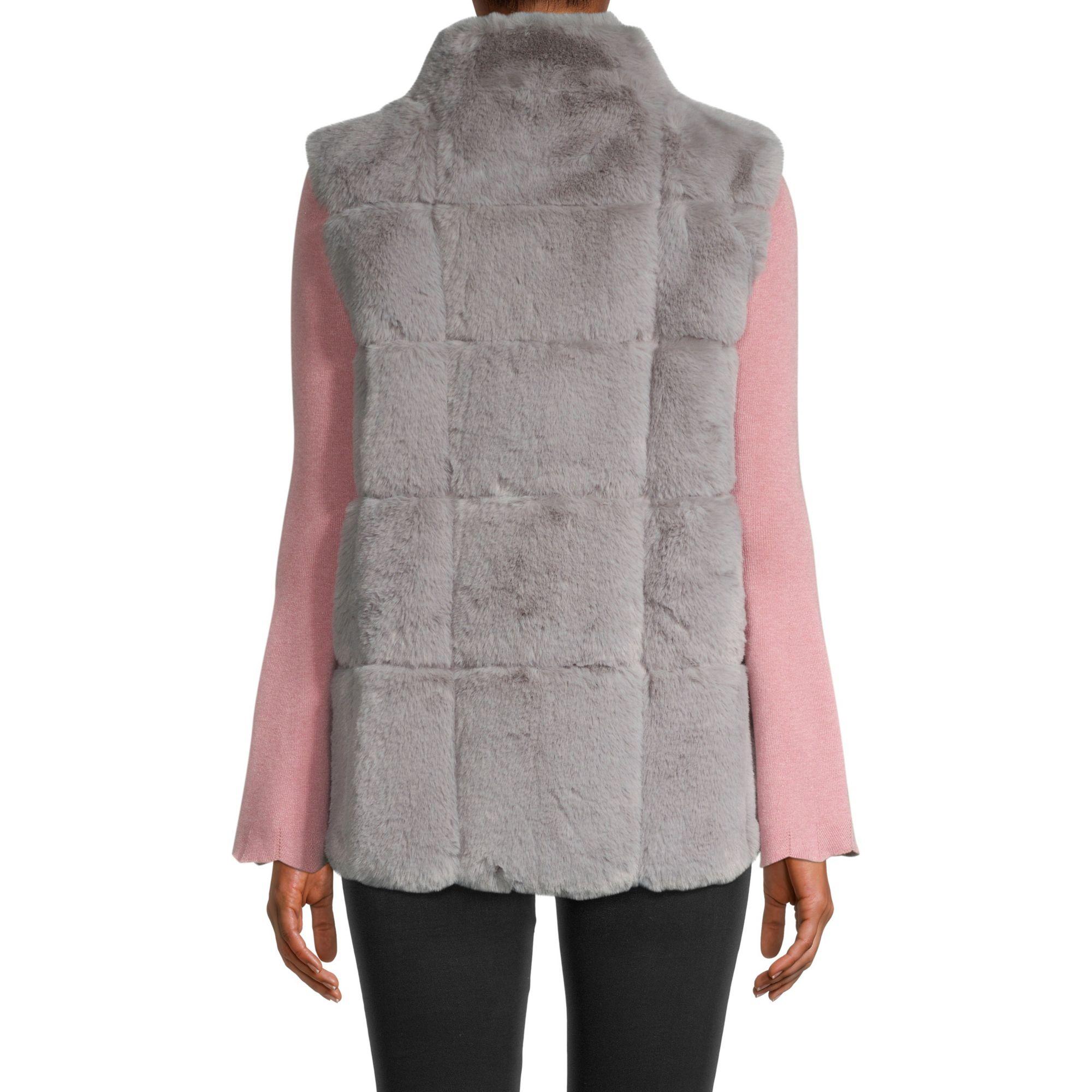 belle fare fox fur vest