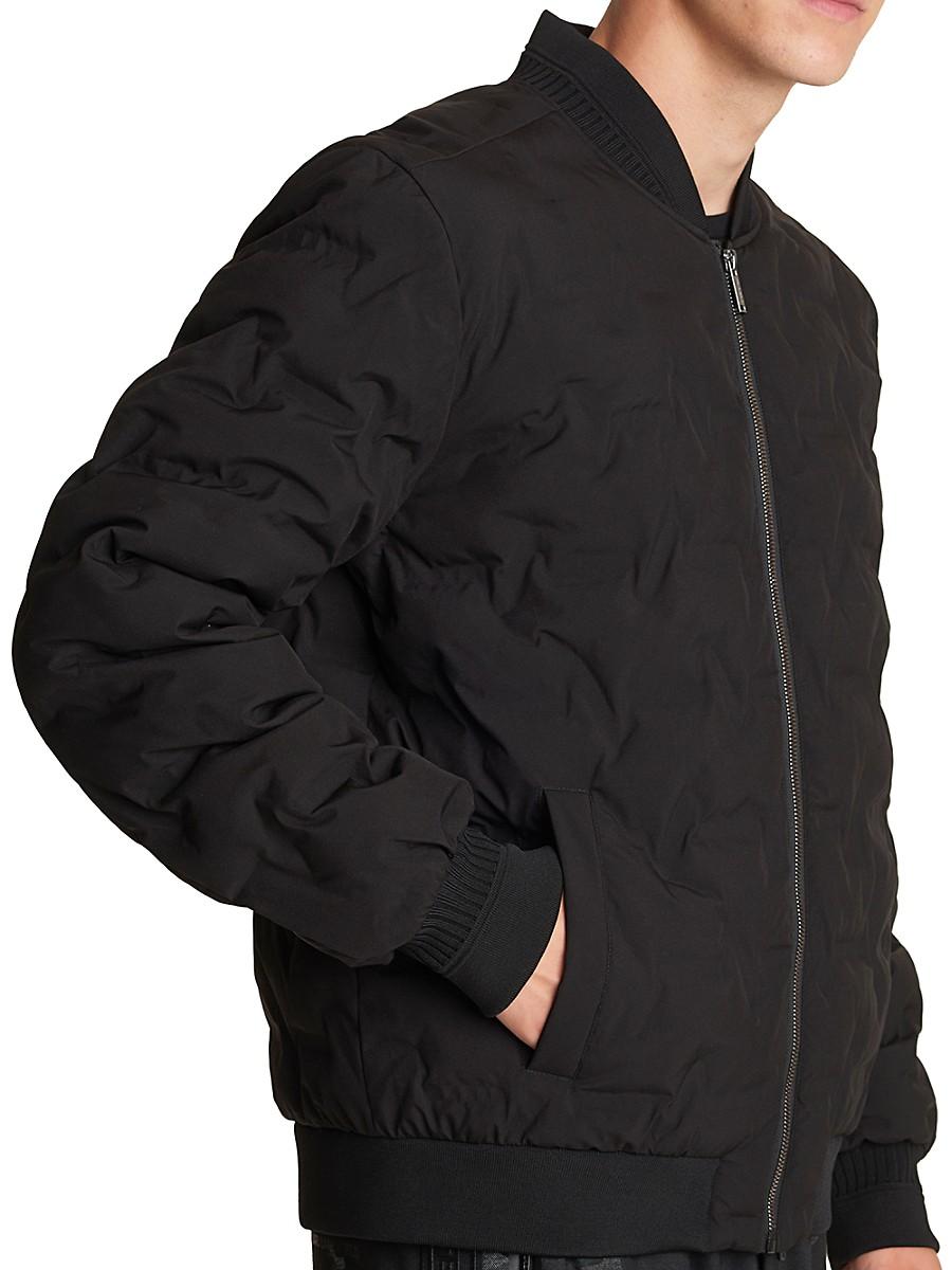 black waterproof bomber jacket