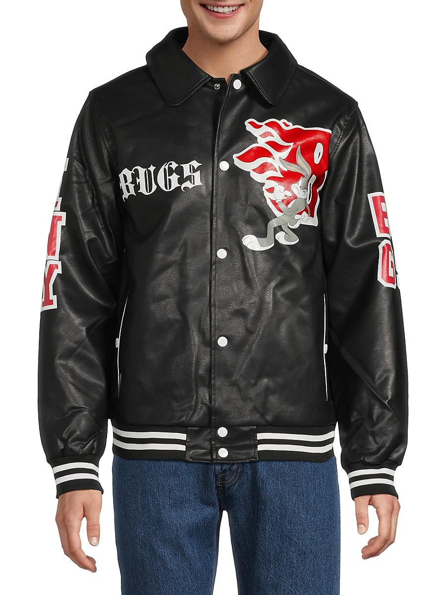 Black leather members only jacket online
