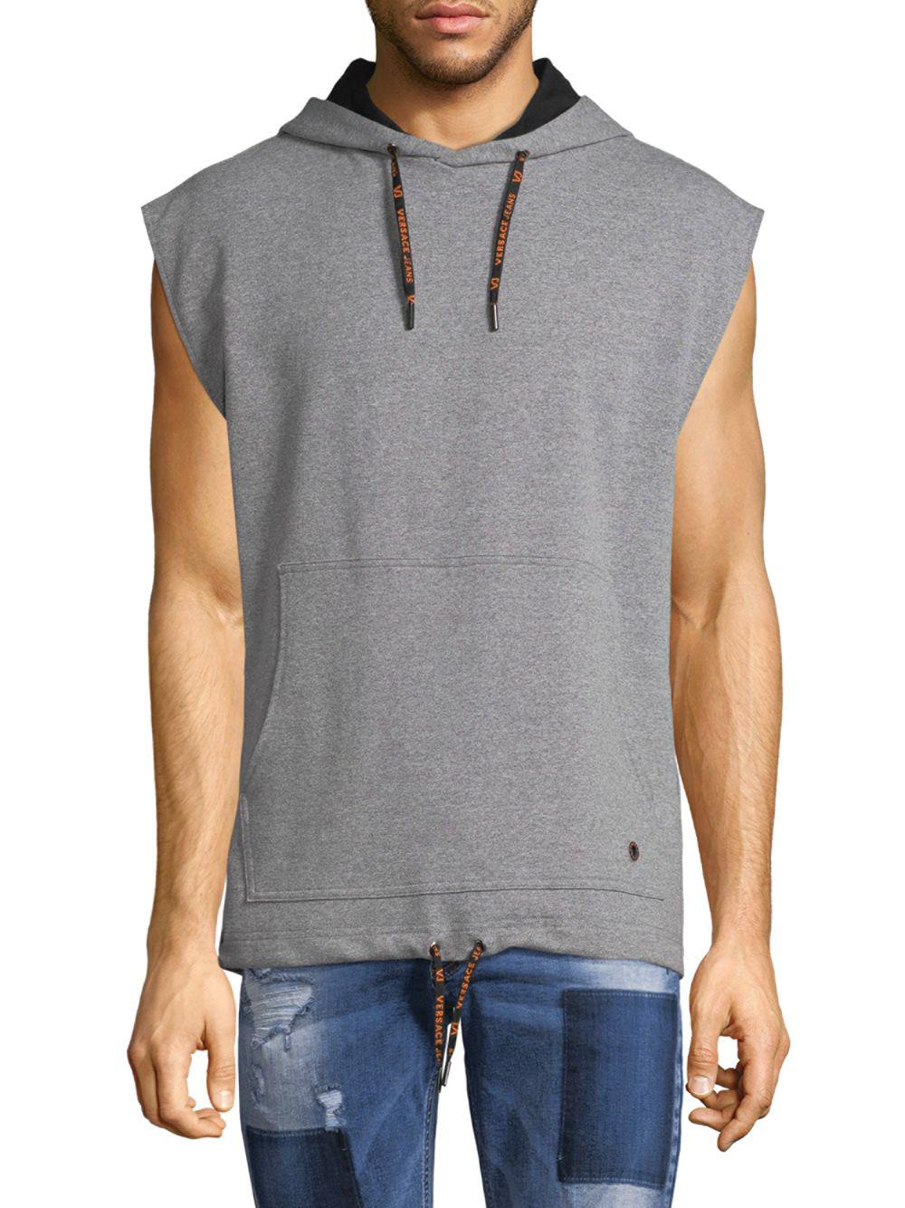 versace sleeveless hoodie