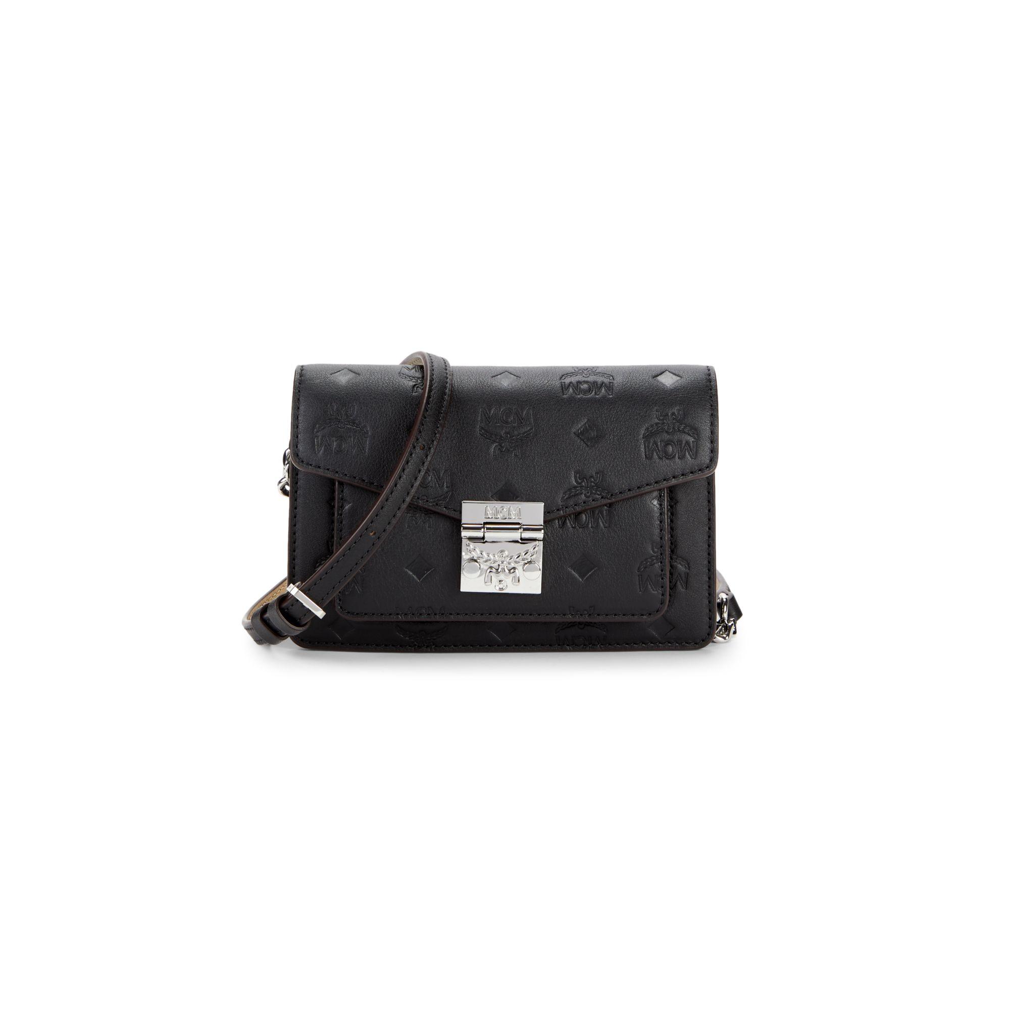 MCM Patricia Monogram Convertible Leather Belt Bag on SALE