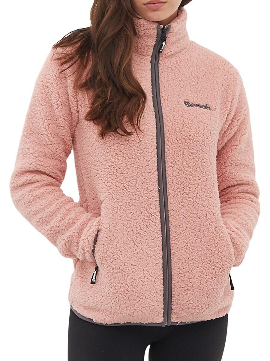 Bench Edition Fleece Jacket in Pink | Lyst