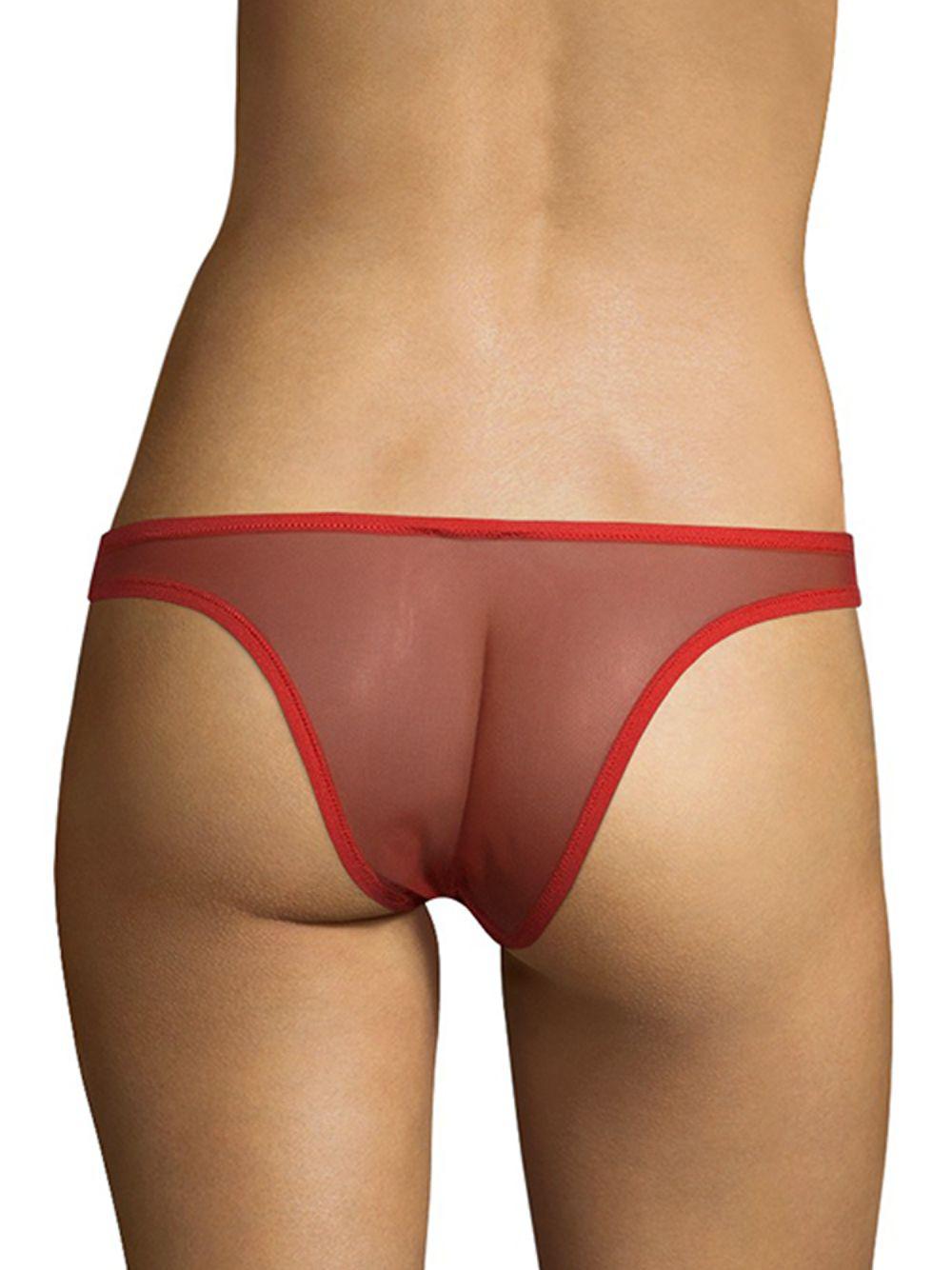 La Perla Cotton Slip Donna Bikini Bottom in Red | Lyst