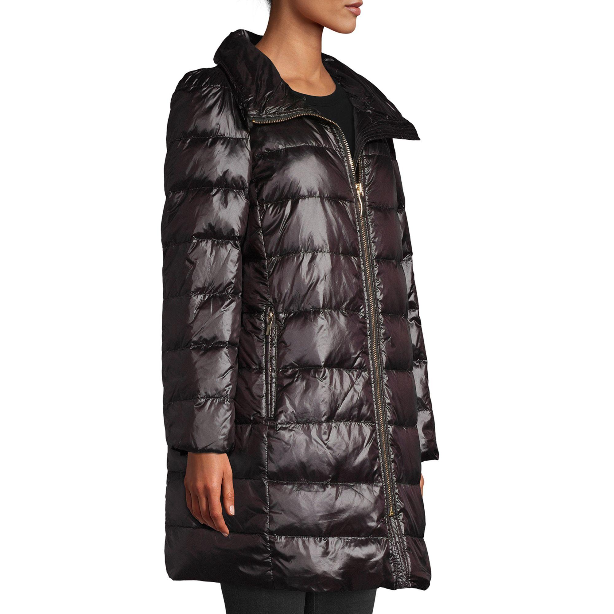purple packable down jacket