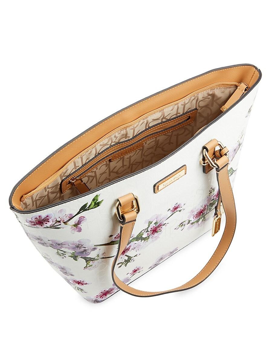 Calvin klein on sale white floral purse
