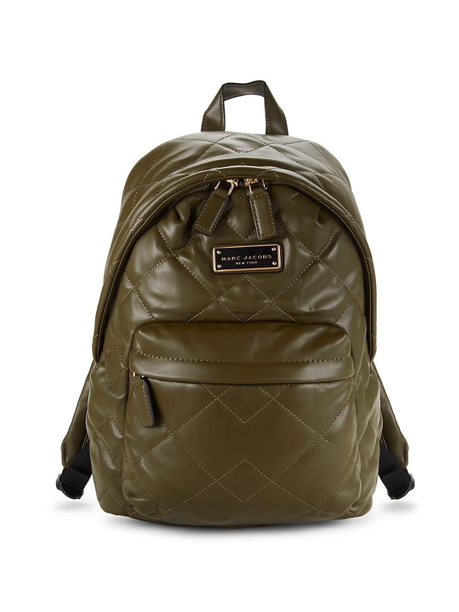 Marc Jacobs Quilted Moto Leather Backpack in Green Lyst