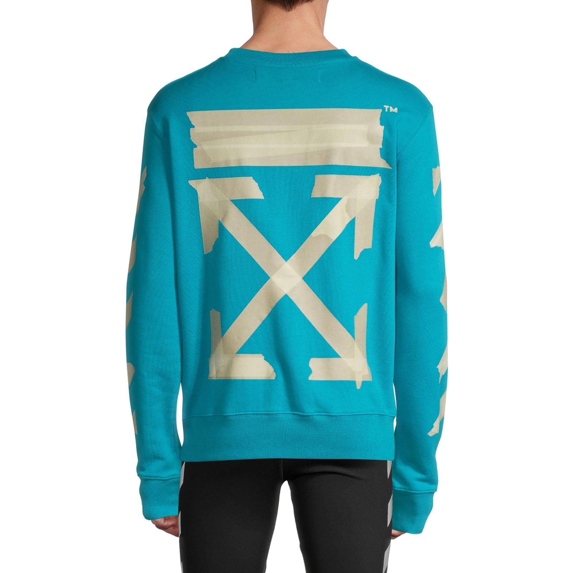 Virgil Abloh Blue Tape Arrows Hoodie 
