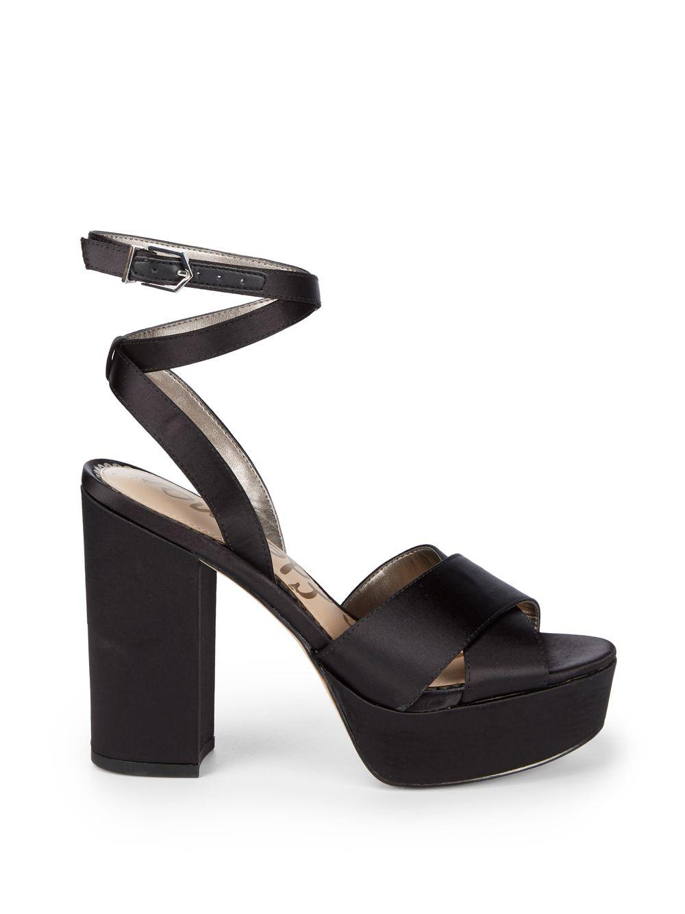 Sam Edelman Synthetic Masie Platform Sandals in Black - Lyst