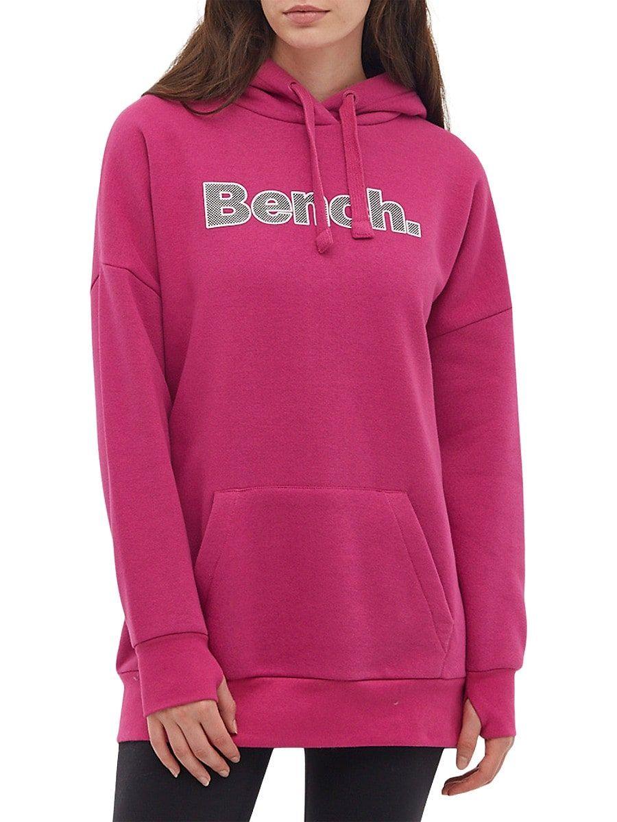 Bench Dayla Logo Oversized Hoodie in Pink Lyst