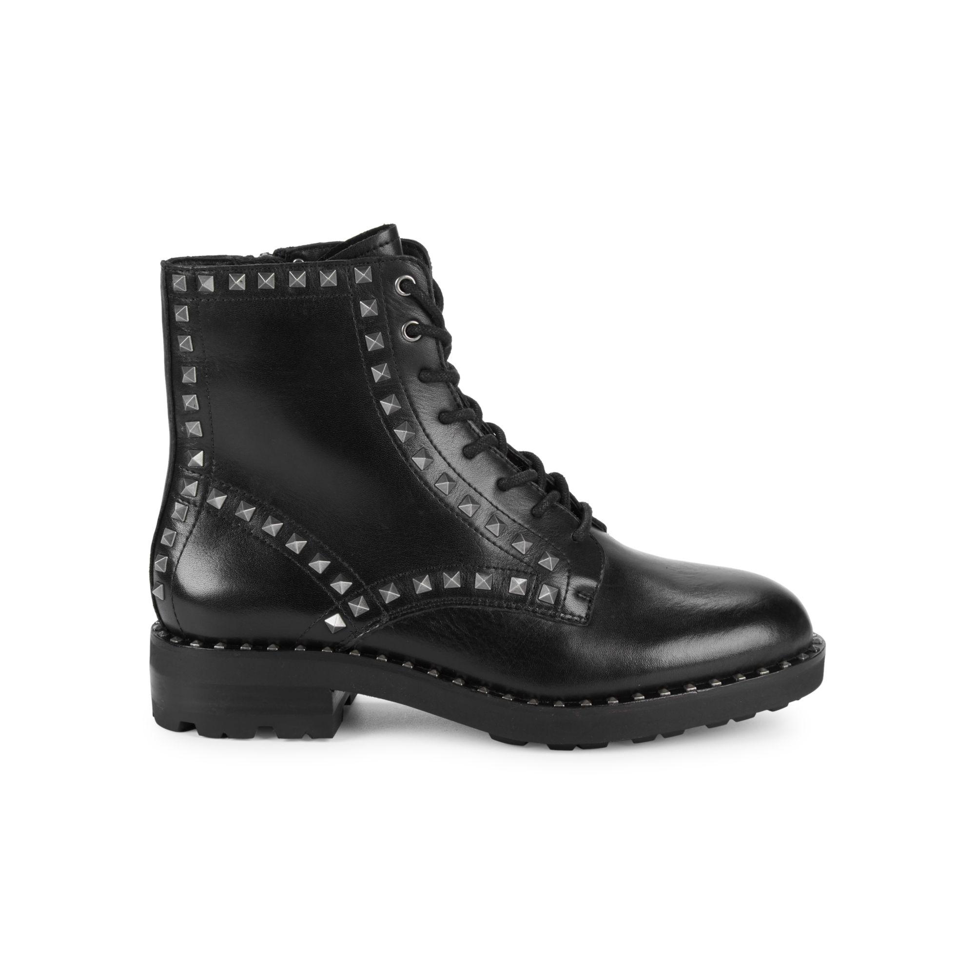 Ash Wolf Studded Leather Boot in Black - Save 51% - Lyst